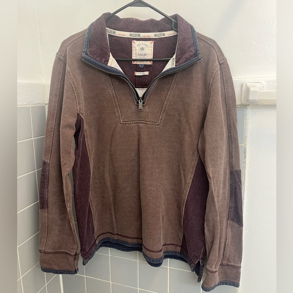 Fat Face Corduroy Quarter Zip Sweatshirt